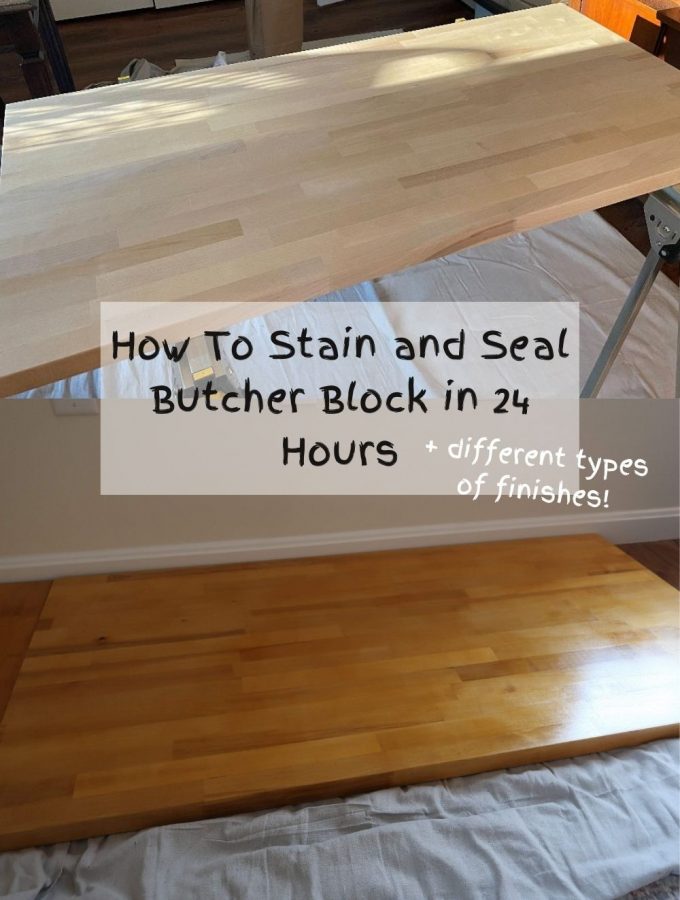 how to stain and seal butcher block
