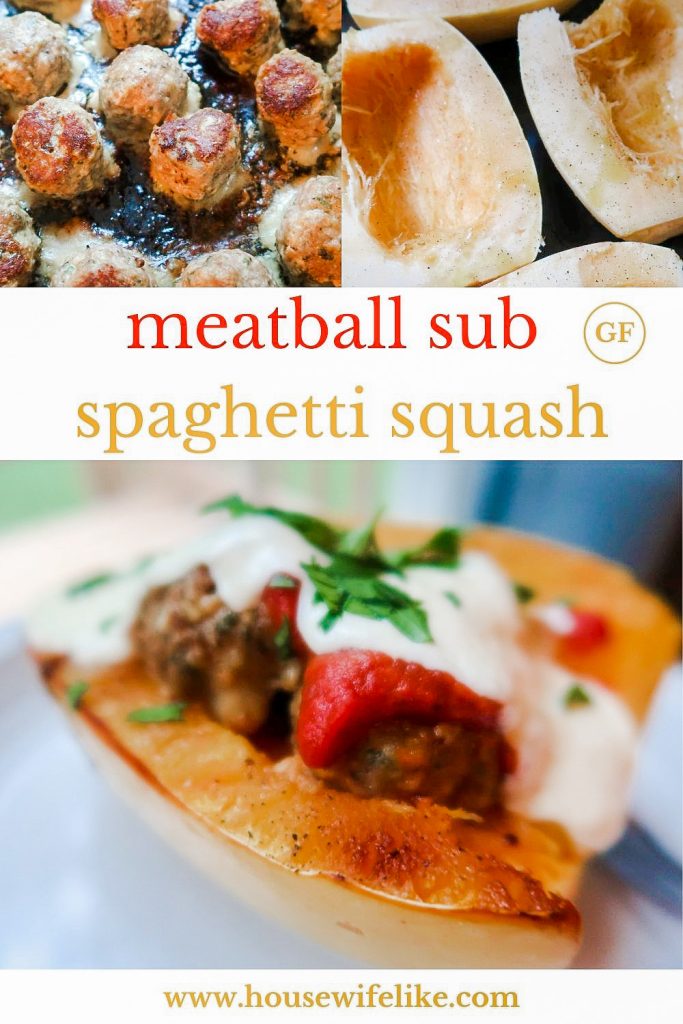 Spaghetti Squash Recipes - Meatball Sub Spaghetti Squash